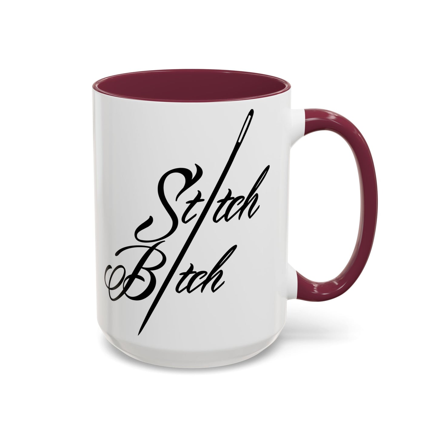 Stitch Bitch Colorful Mugs (11oz, 15oz)