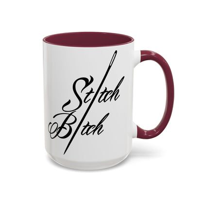 Stitch Bitch Colorful Mugs (11oz, 15oz)