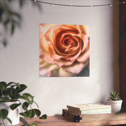 Romance Pink Rose Matte Posters