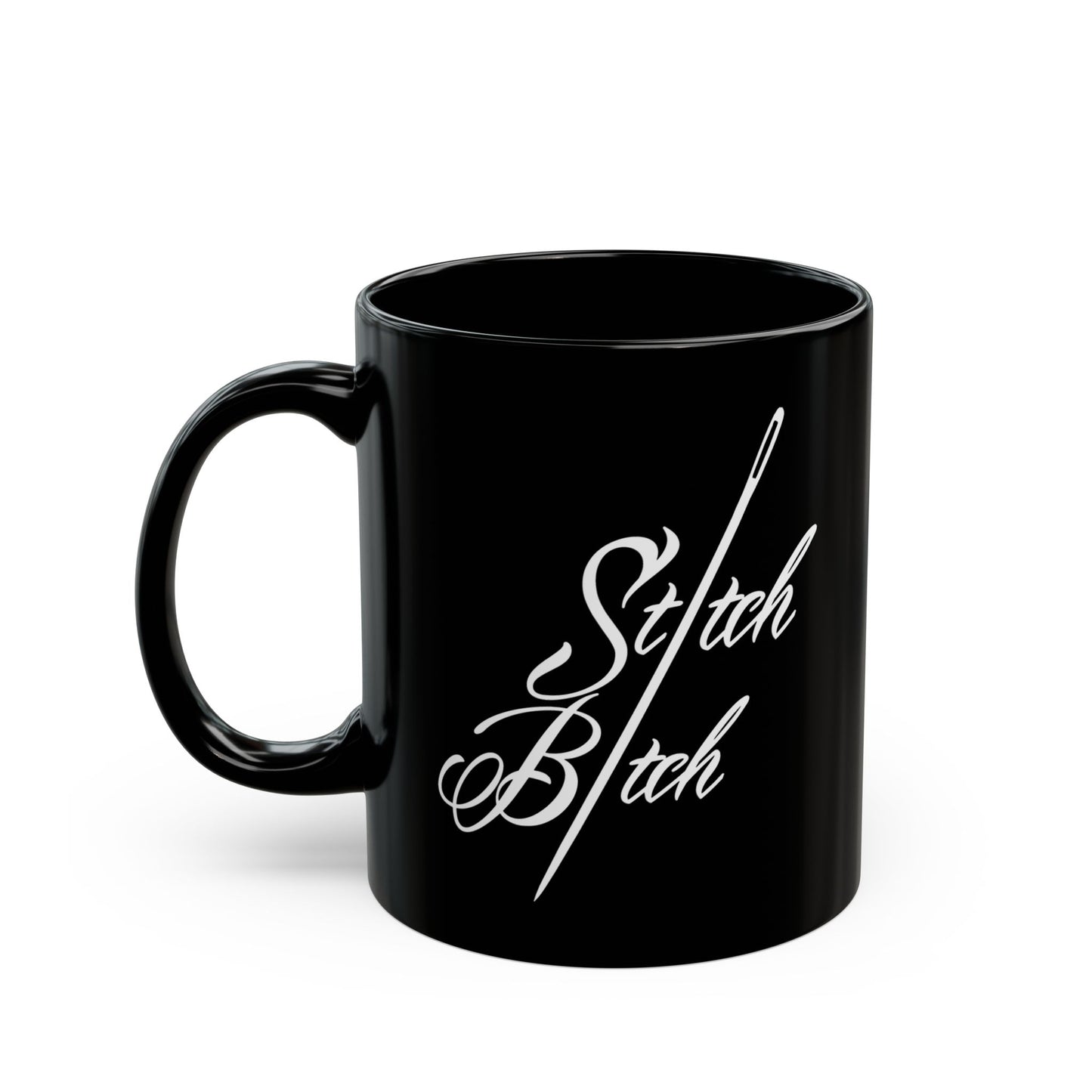 Stitch Bitch Black Mug (11oz, 15oz)