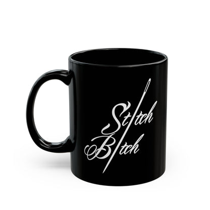 Stitch Bitch Black Mug (11oz, 15oz)