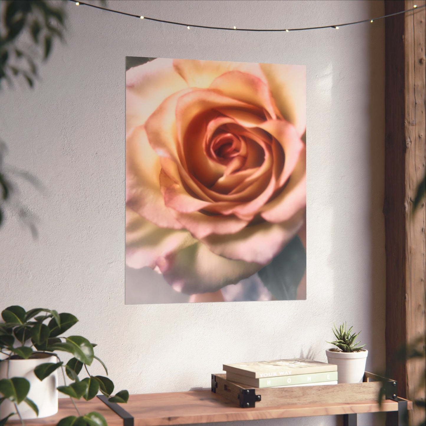 Romance Pink Rose Matte Posters