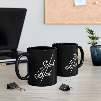 Stitch Bitch Black Mug (11oz, 15oz)
