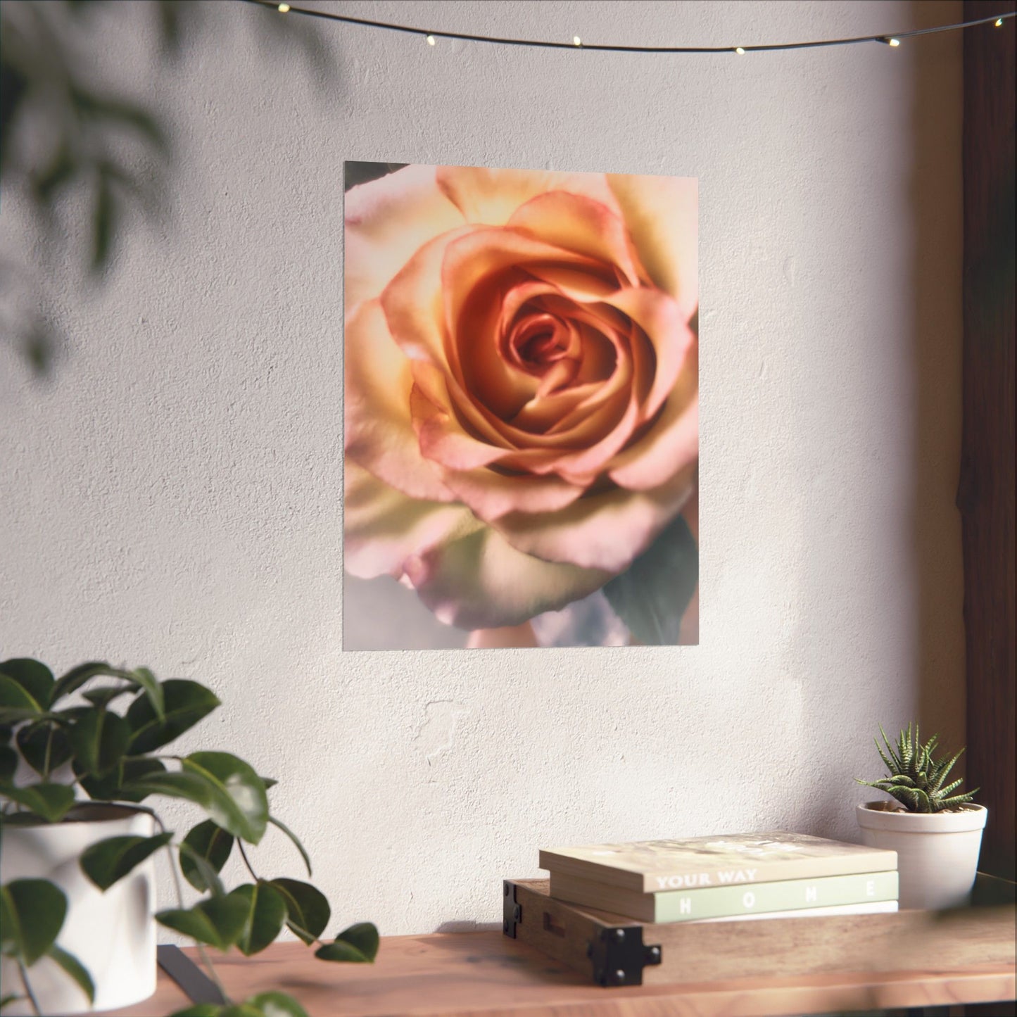 Romance Pink Rose Matte Posters