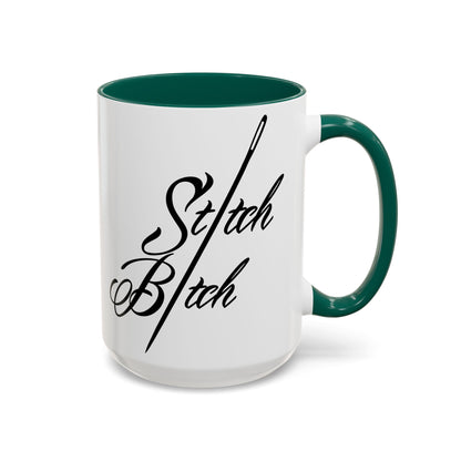 Stitch Bitch Colorful Mugs (11oz, 15oz)