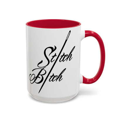 Stitch Bitch Colorful Mugs (11oz, 15oz)