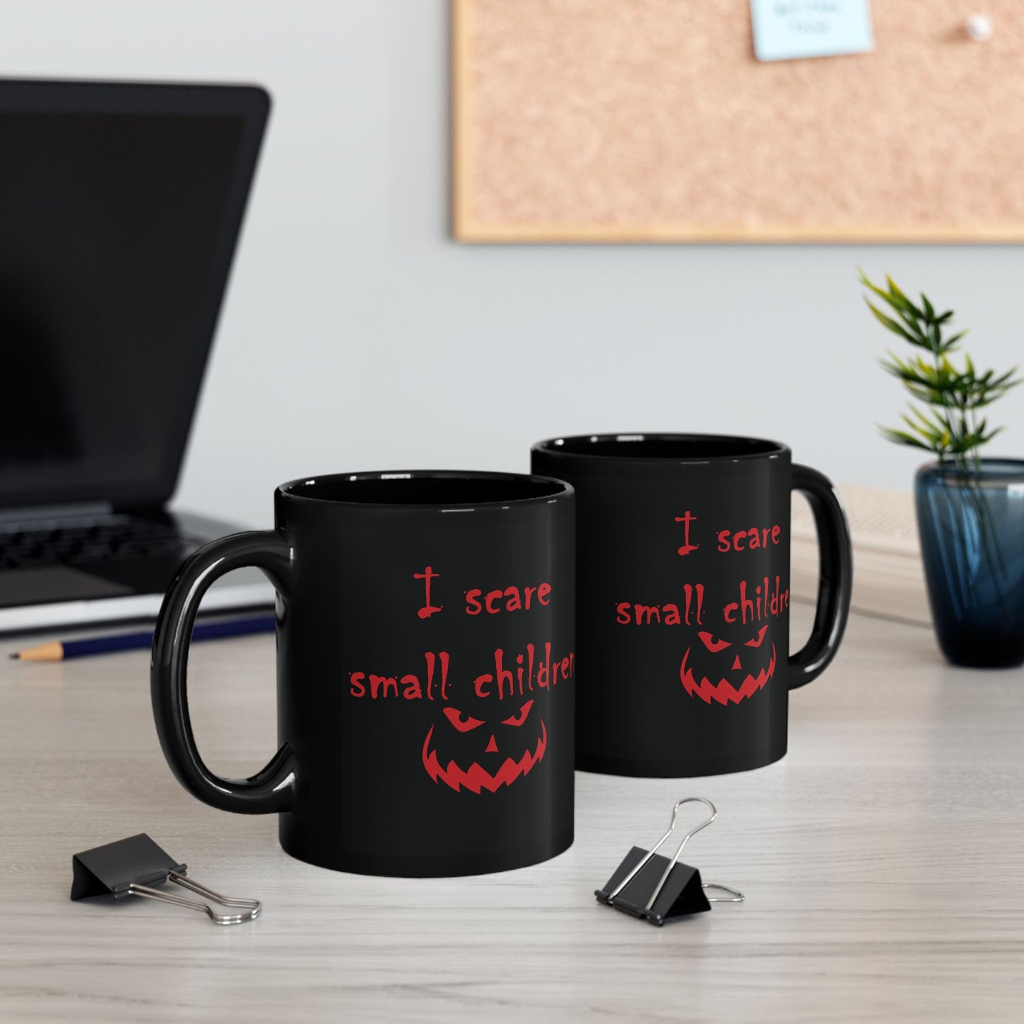 I Scare Small Children Black Mug (11oz, 15oz)