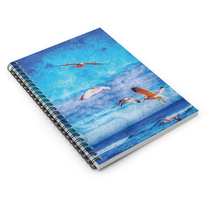 Gulls in Flight Spiral Notebook