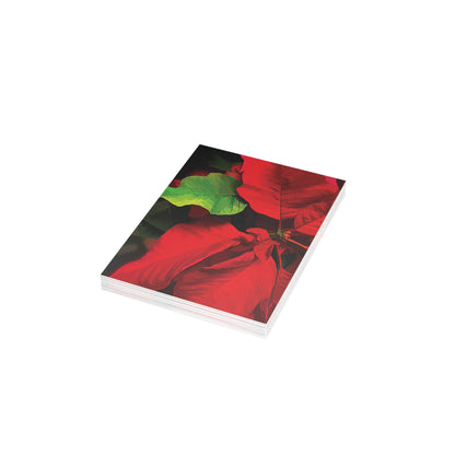 Poinsettia Blank Greeting Cards