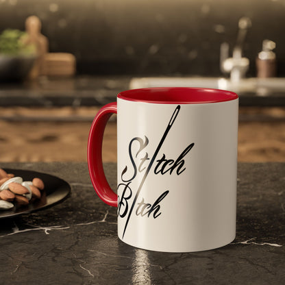 Stitch Bitch Colorful Mugs (11oz, 15oz)