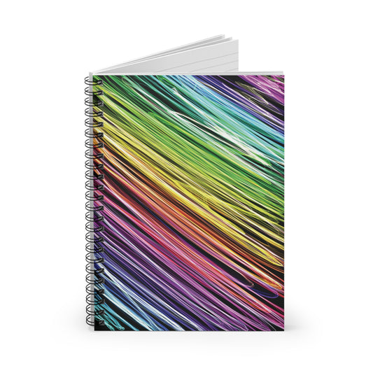 Rainbow Scribbles Spiral Notebook