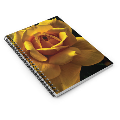 Yellow Rose Spiral Notebook