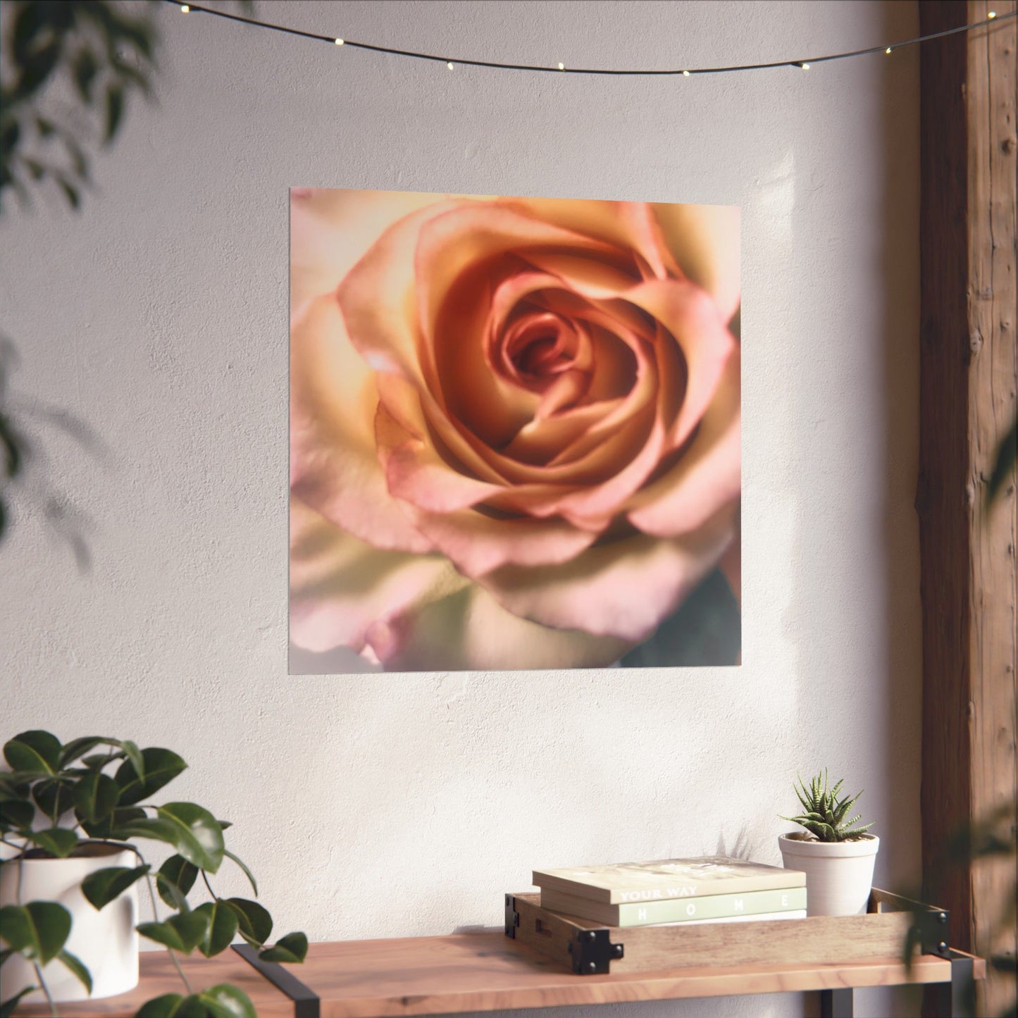 Romance Pink Rose Matte Posters