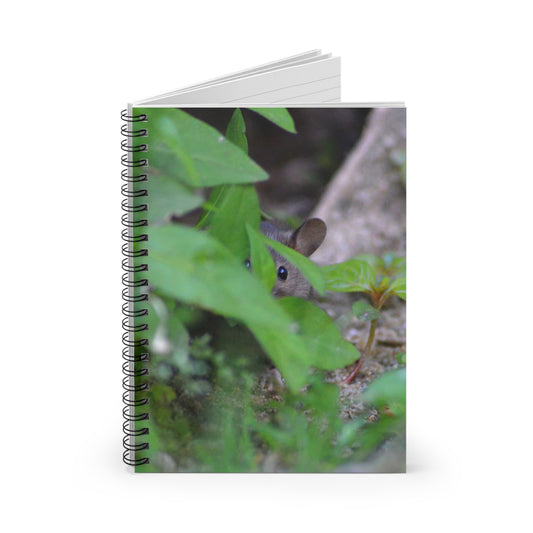 Peeking Mouse Spiral Notebook
