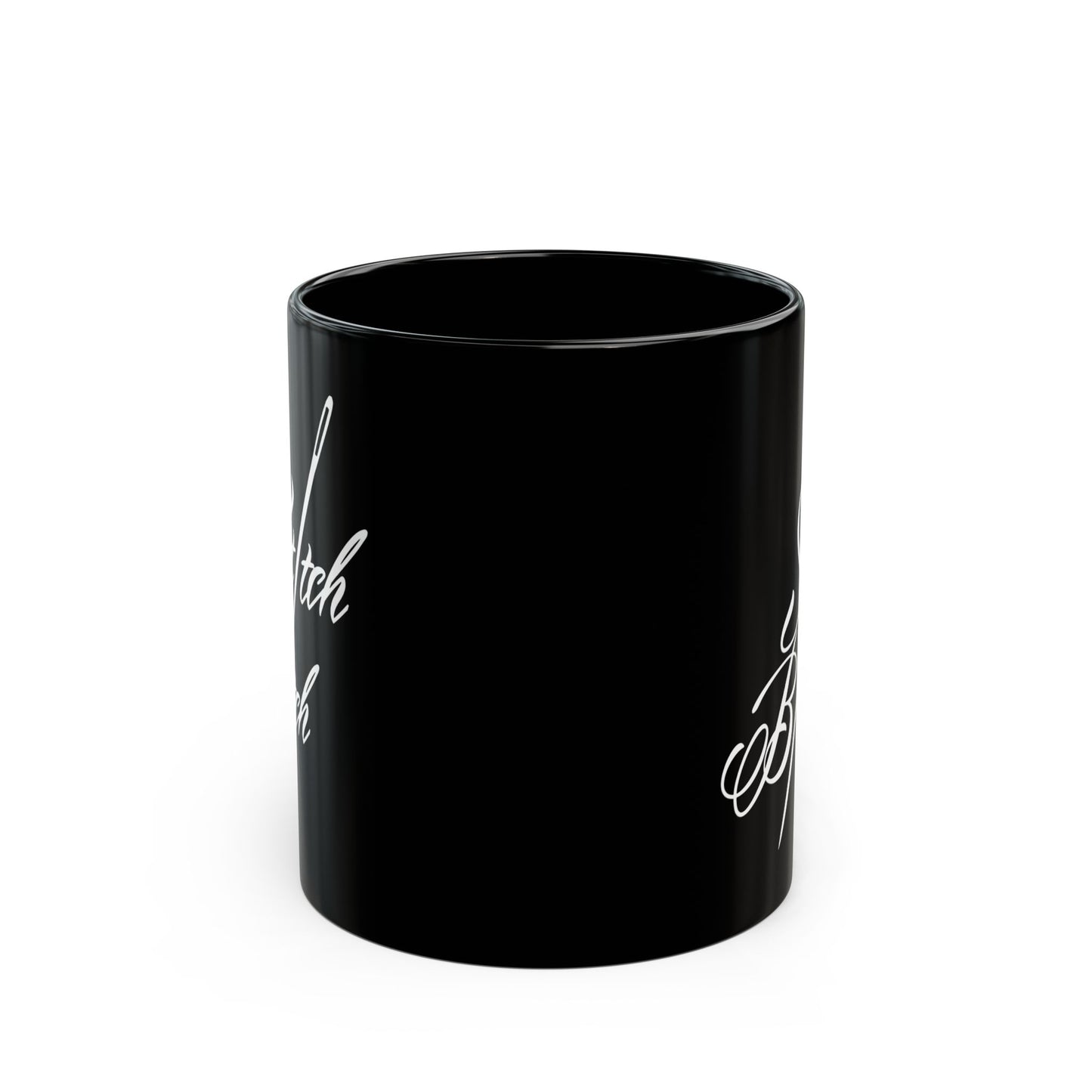 Stitch Bitch Black Mug (11oz, 15oz)