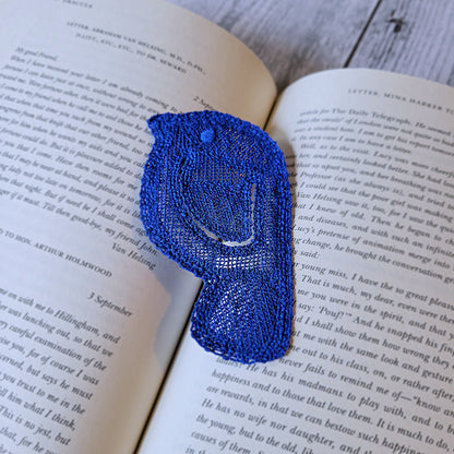 Marcapáginas de pájaro de encaje independiente