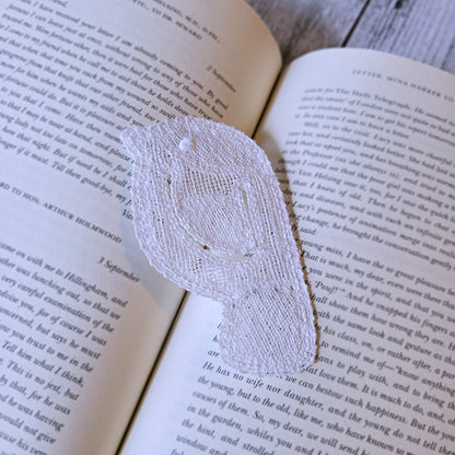 Marcapáginas de pájaro de encaje independiente