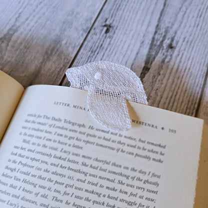 Marcapáginas de pájaro de encaje independiente