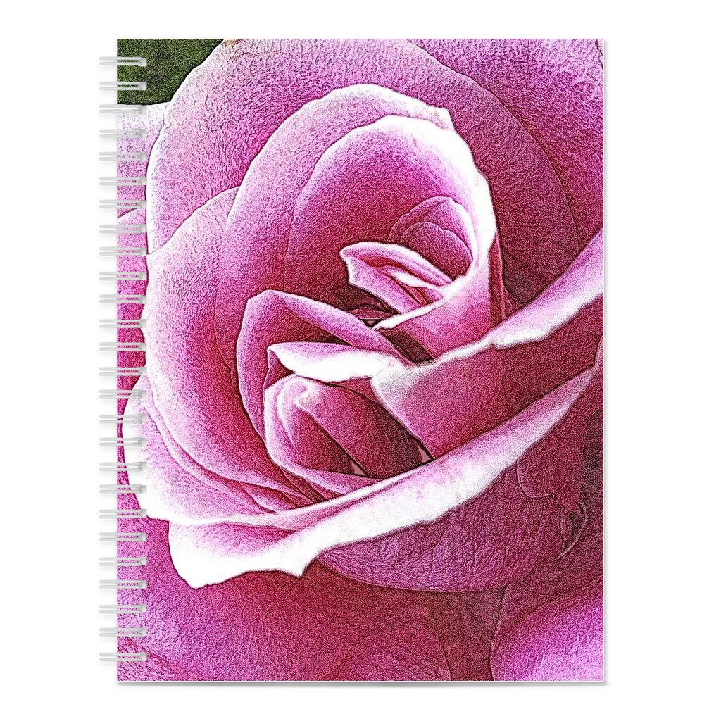 Pink Rose Notebook