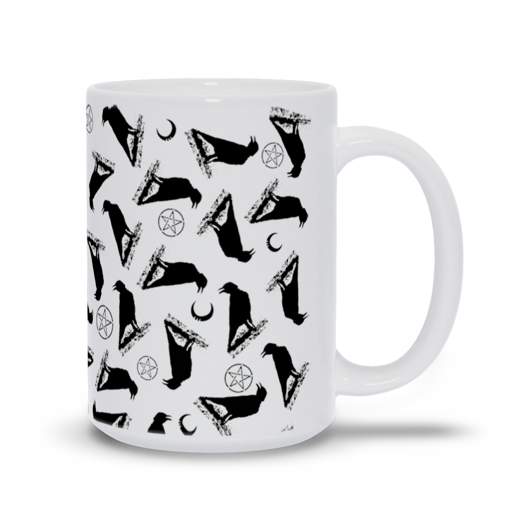 Crow, Pentacle and Moons Mug