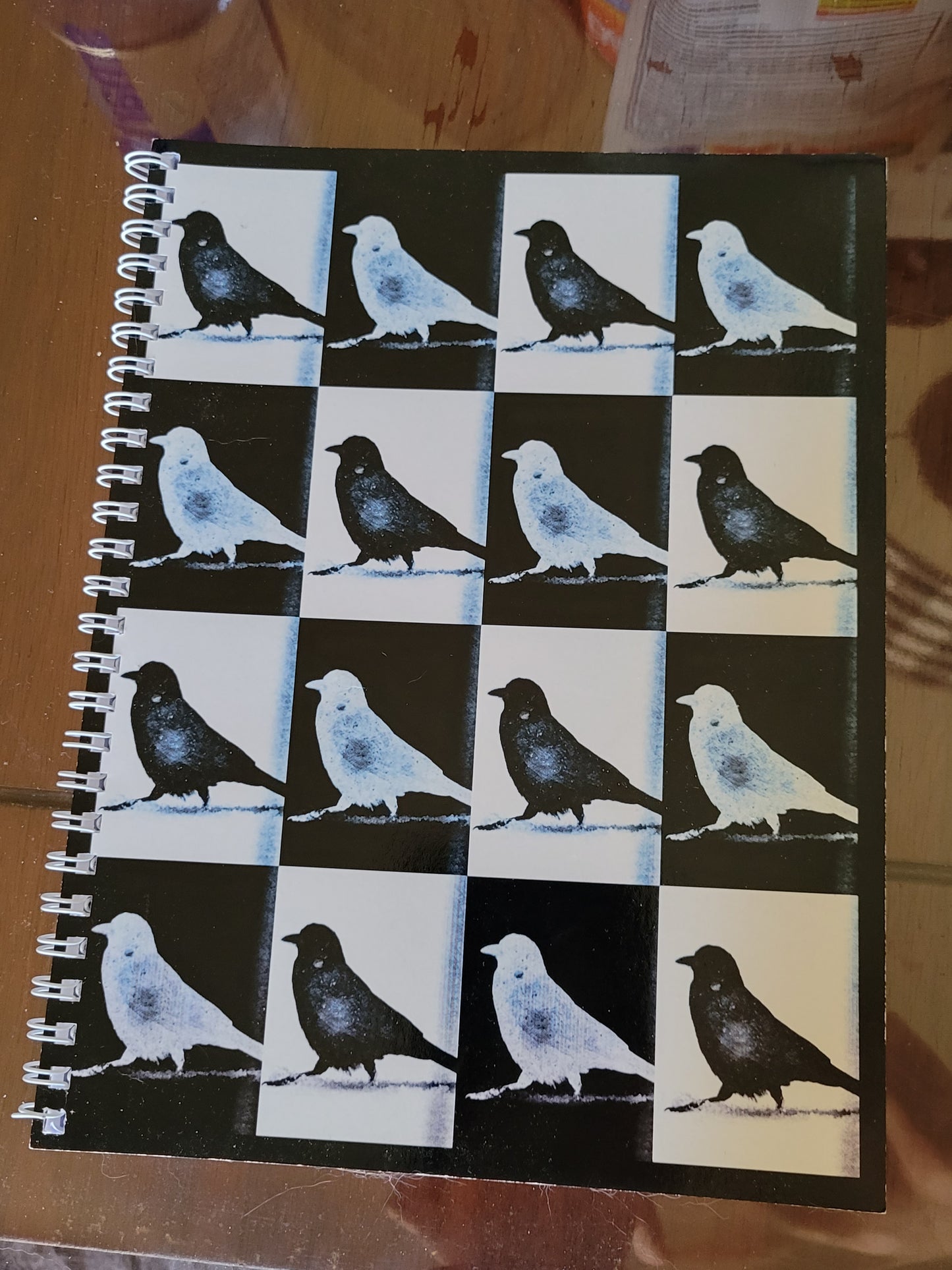 Checkerboard Crow Notebook