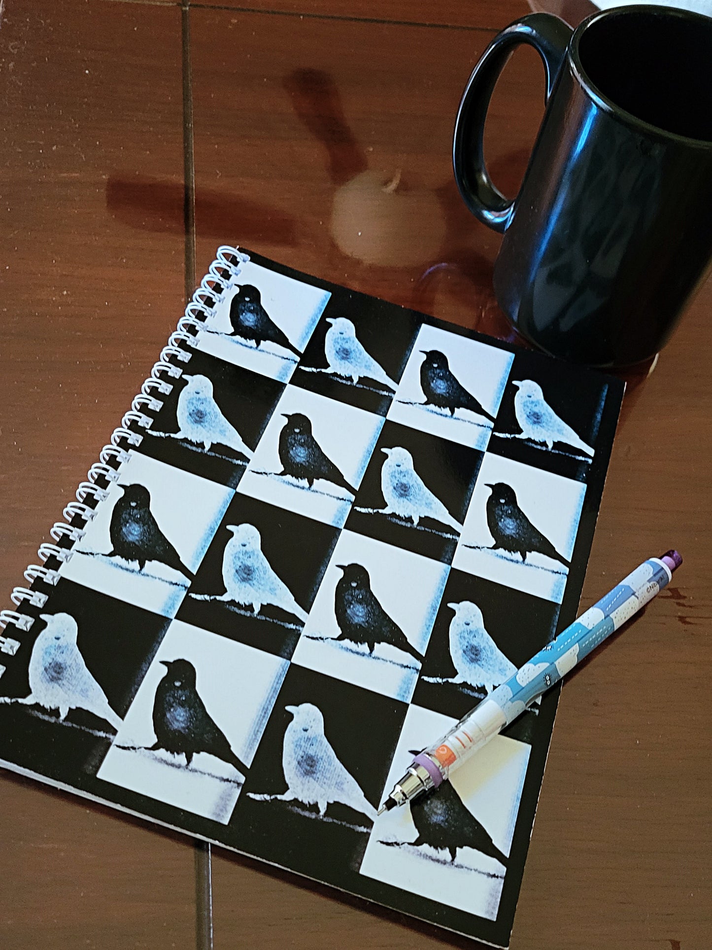 Checkerboard Crow Notebook