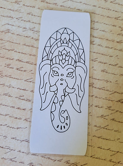 Marcapáginas de cartulina lisa