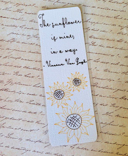 Marcapáginas de cartulina texturizada