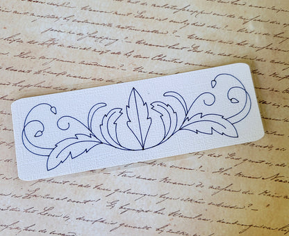 Marcapáginas de cartulina texturizada