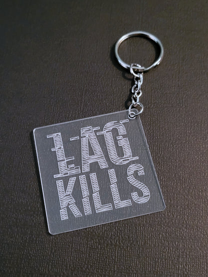 Llaveros acrílicos grabados con temática de videojuegos