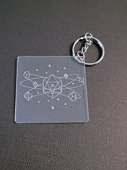 Llaveros acrílicos grabados con temática de videojuegos