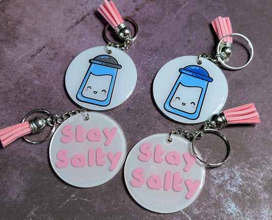 Stay Salty Snarky Acrylic Keychains