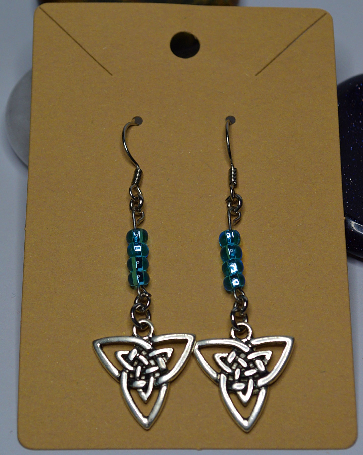 Triquetra Bead Earrings