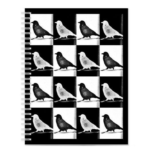 Checkerboard Crow Notebook