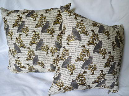 Cojín decorativo de Shakespeare y Macbeth, decoración de búhos, decoración de Halloween, decoración del hogar