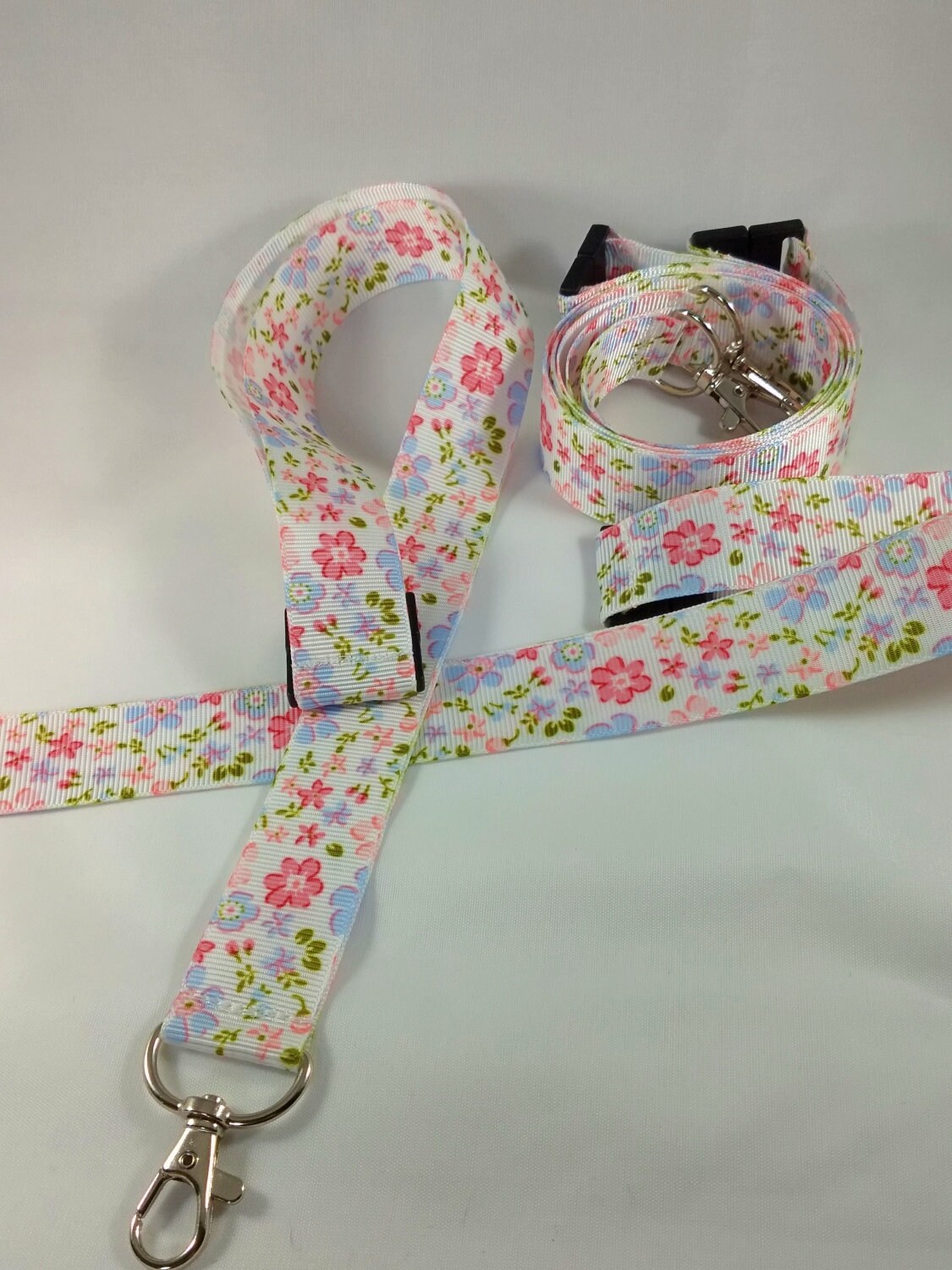 Floral Ribbon Lanyard