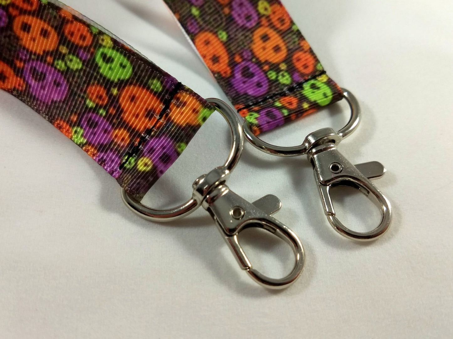 LAST ONE! Day of the Dead Neon Skull Lanyard