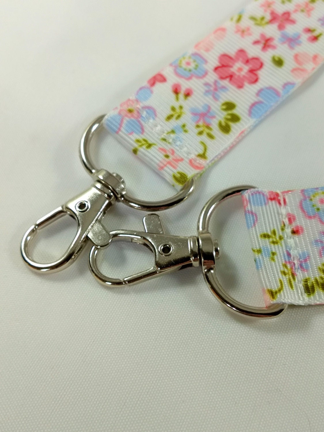 Floral Ribbon Lanyard