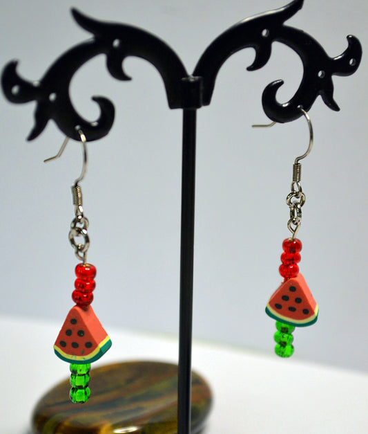 Watermelon Dangle Earrings