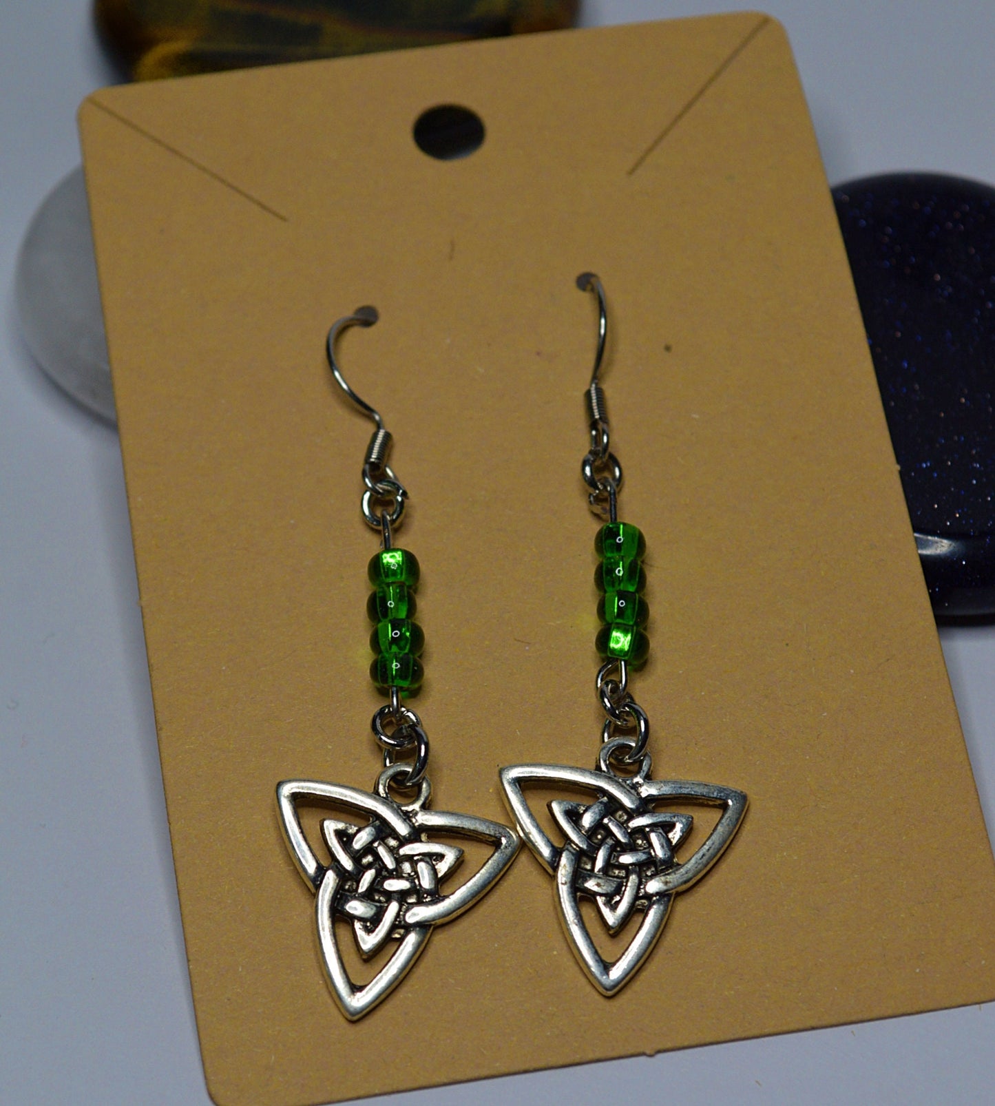 Triquetra Bead Earrings