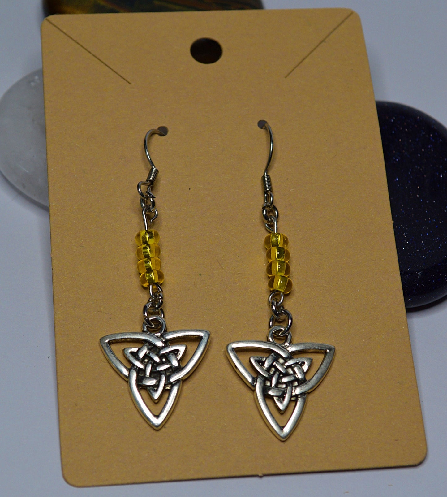 Triquetra Bead Earrings