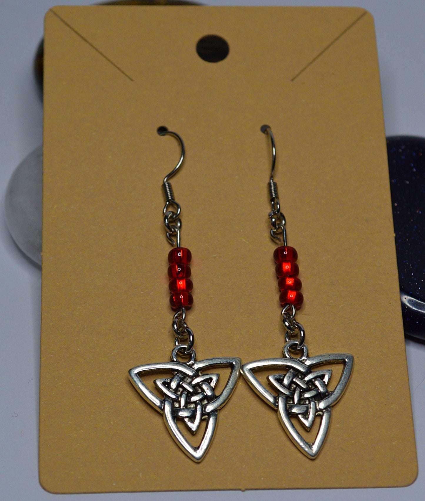 Triquetra Bead Earrings