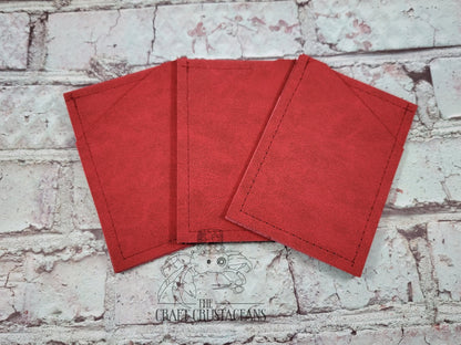 Tarjeteros minimalistas de ante sintético