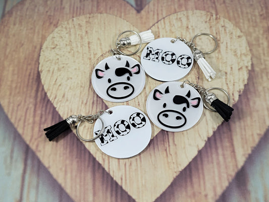 Cow Acrylic Keychain