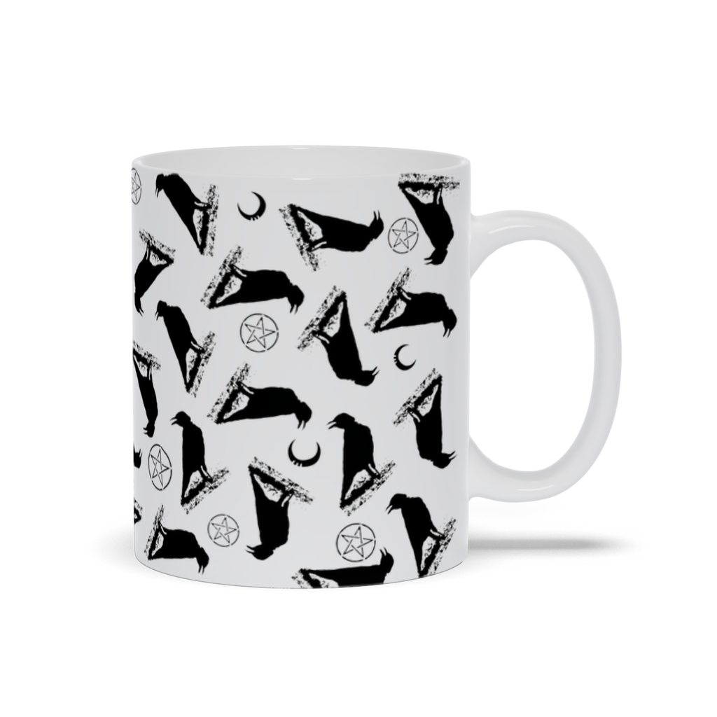 Crow, Pentacle and Moons Mug